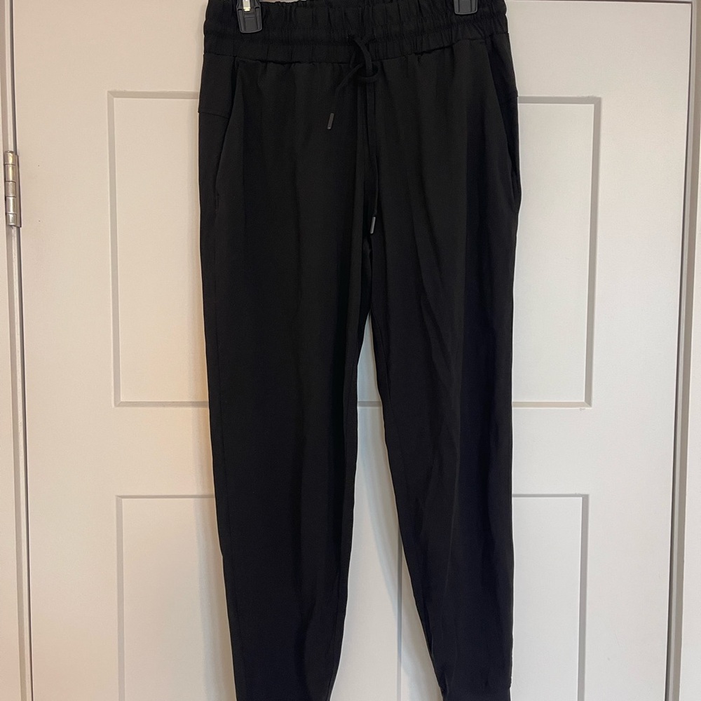 Women's Black Joggers with Drawstring Waist